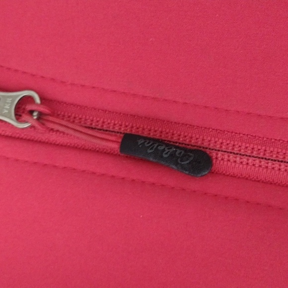 Cabela's Red Full Zip Fleece Lined Mid Weight Jacket Size L - Picture 6 of 15